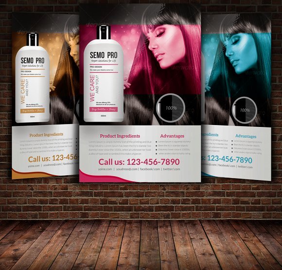 Hair Shine Product Flyer Template Flyer Templates On