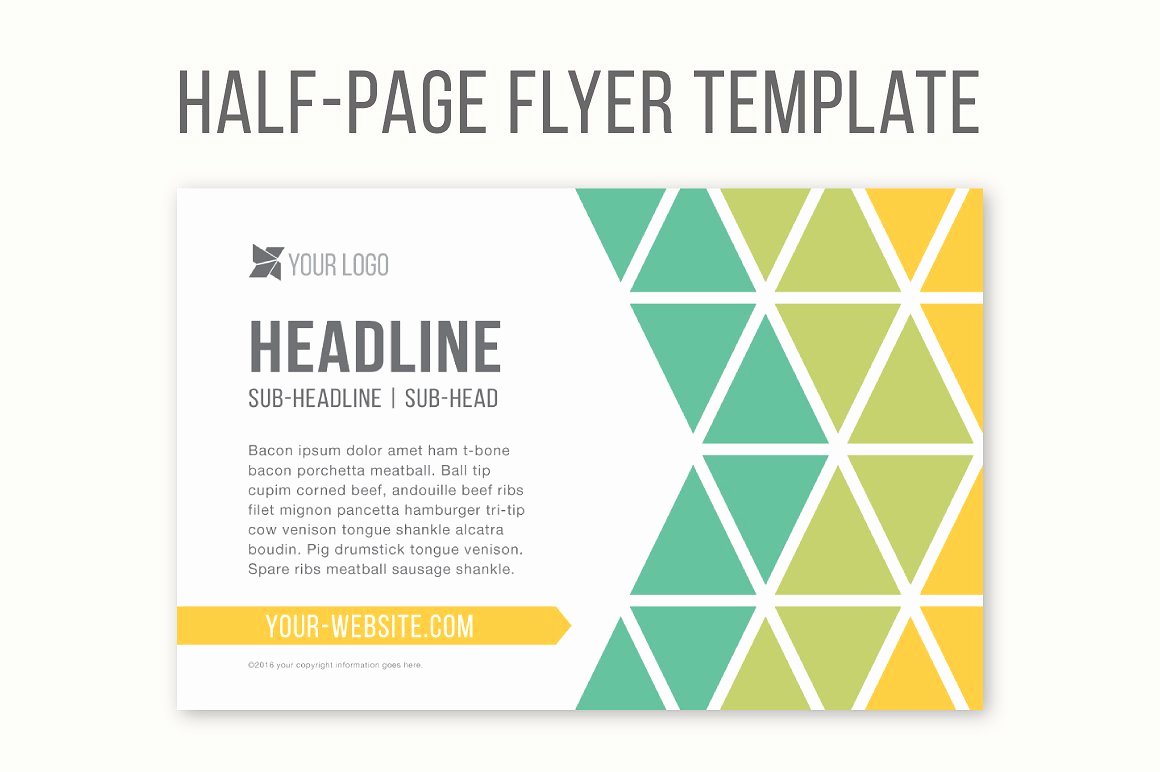 Half Page Flyer Template