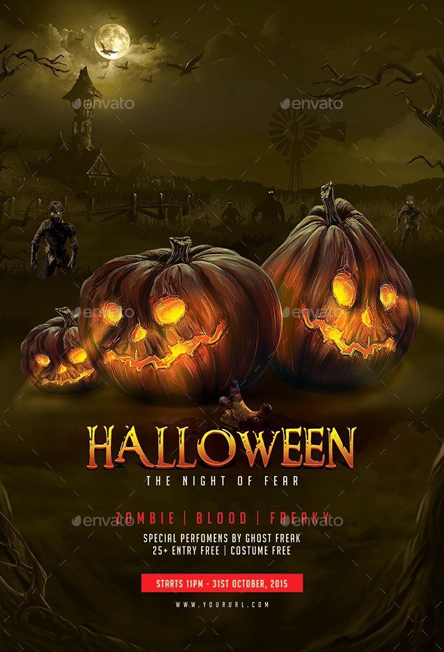 Halloween Flyer Template by Doto