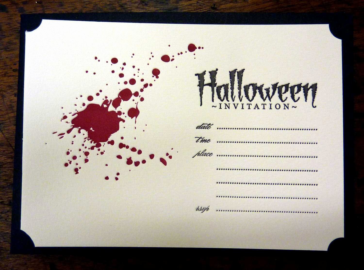 Halloween Invitation Ideas Template