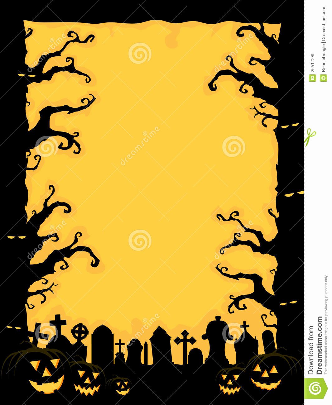 Halloween Invitation Stock Vector Illustration Of Graves