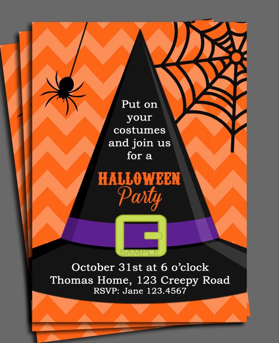 Halloween Invitation Template Editable – Festival Collections