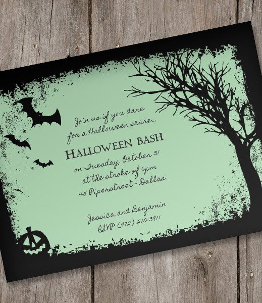 Halloween Invitation Template – Spooky Woods – Download