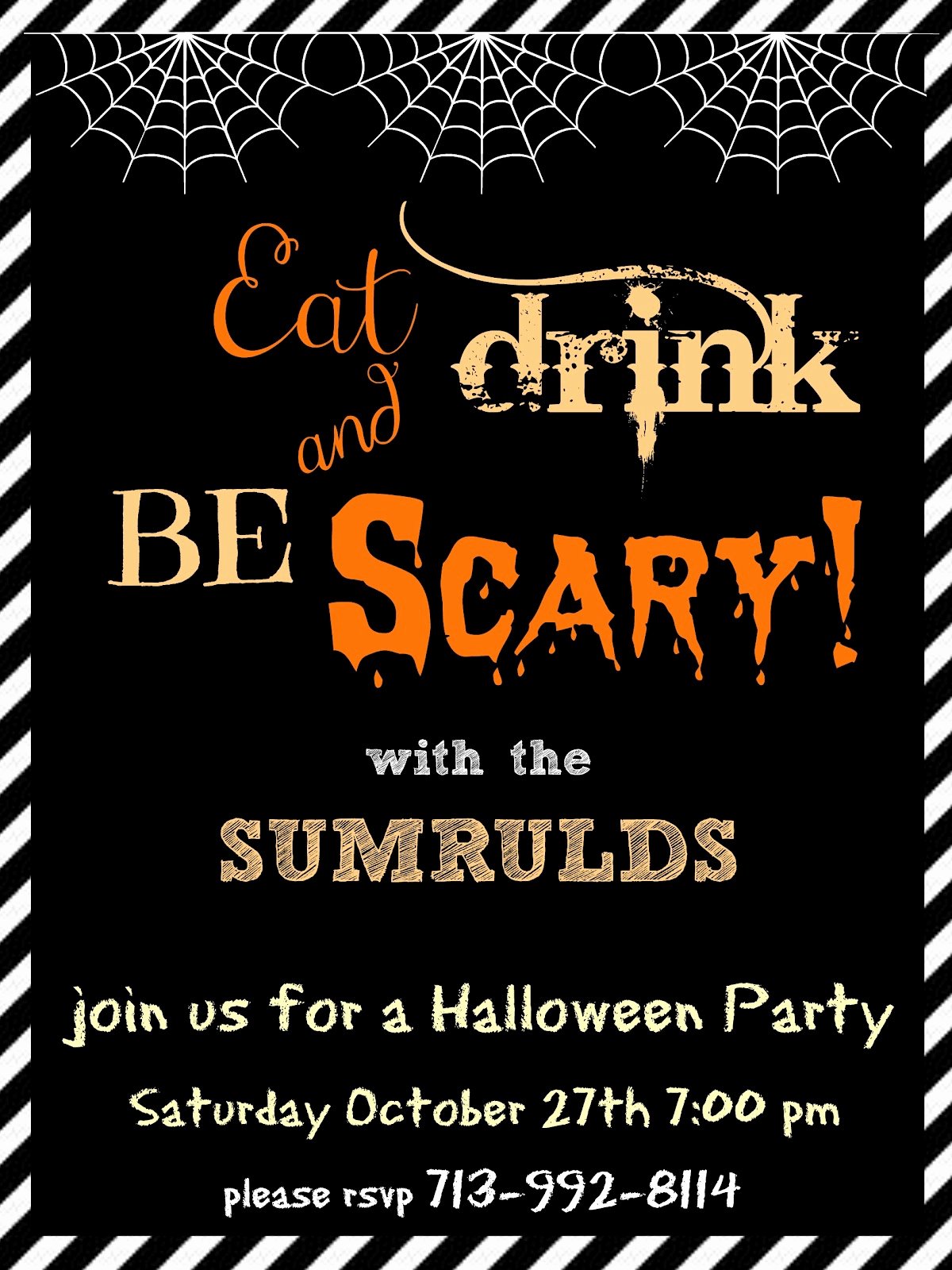 halloween party invitation templates free