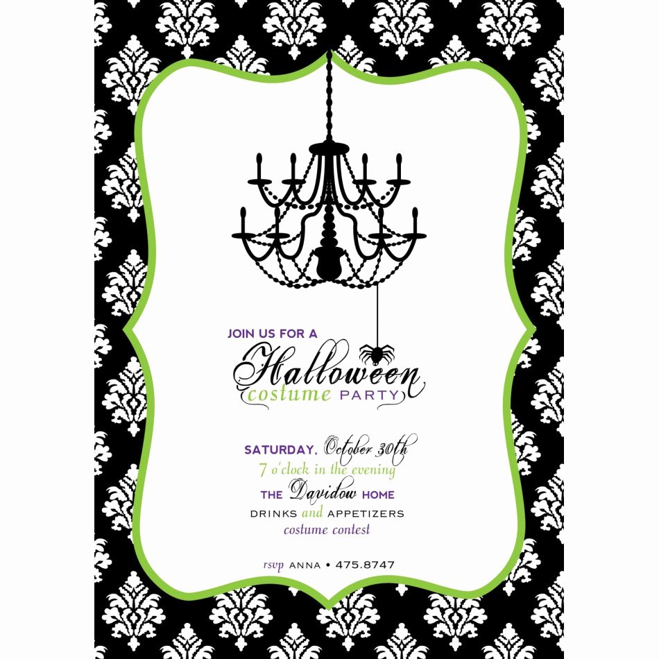 Halloween Party Invite Wording Template