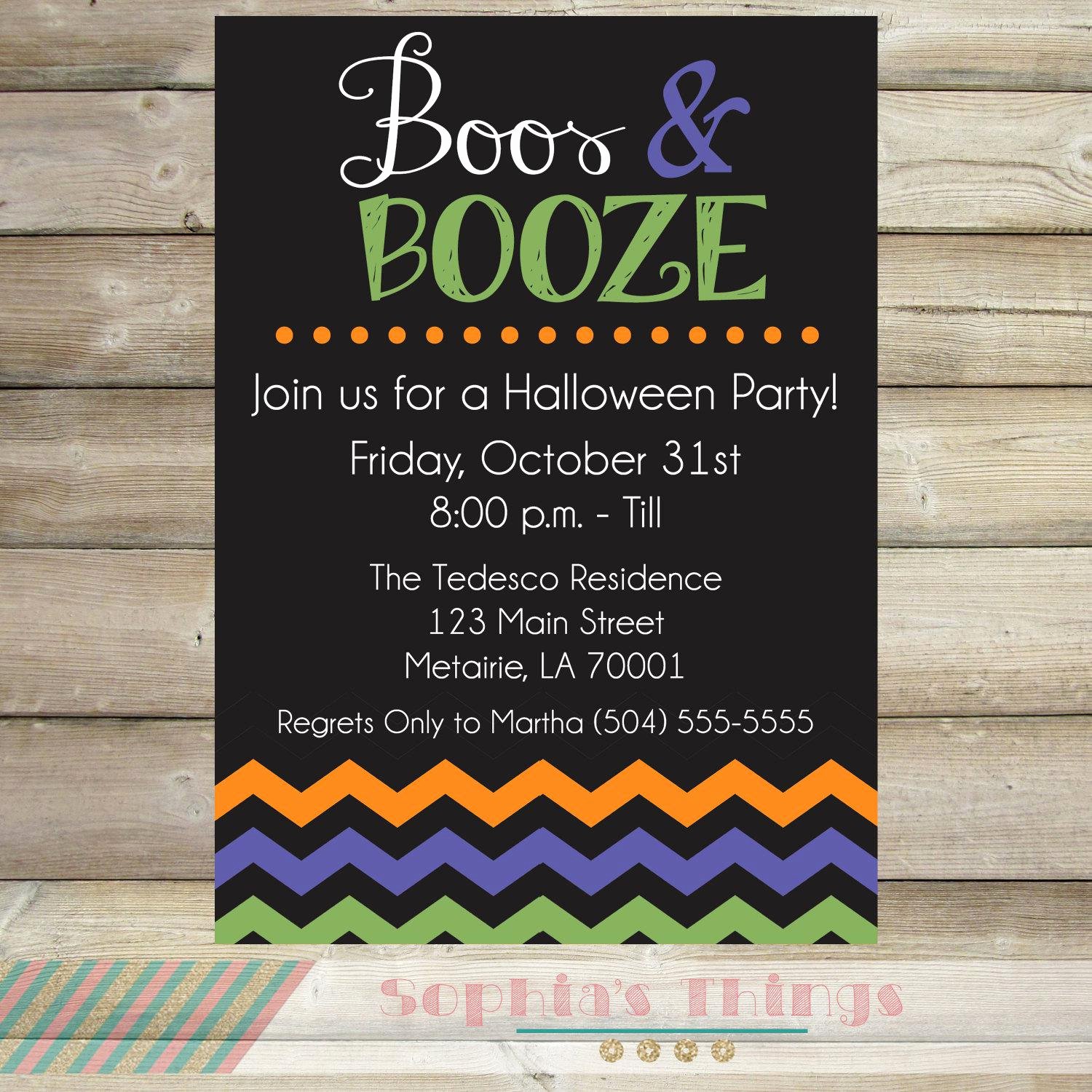 Halloween Party Invites