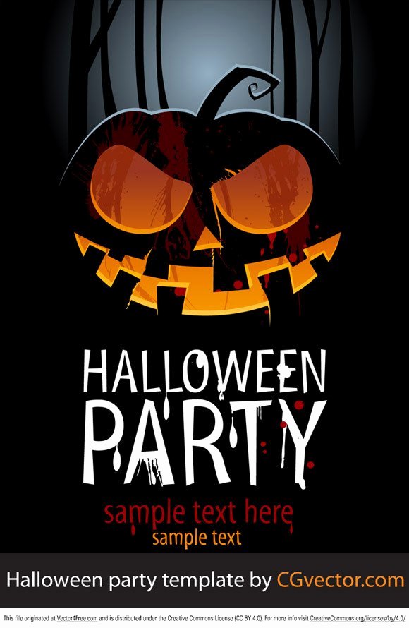 halloween party template