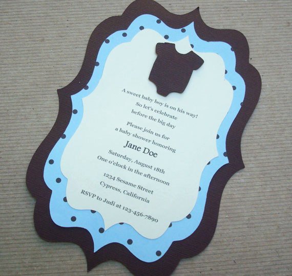 handmade baby shower invitations