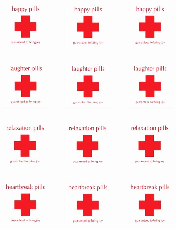 Happy Pill Labels