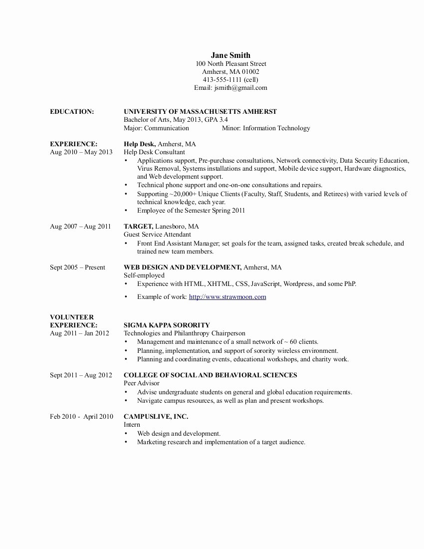 Information Technology Resume Example Latter Example Template