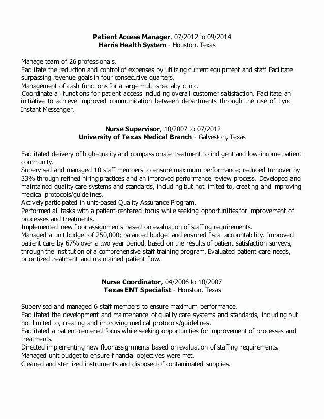 health services coordinator resume