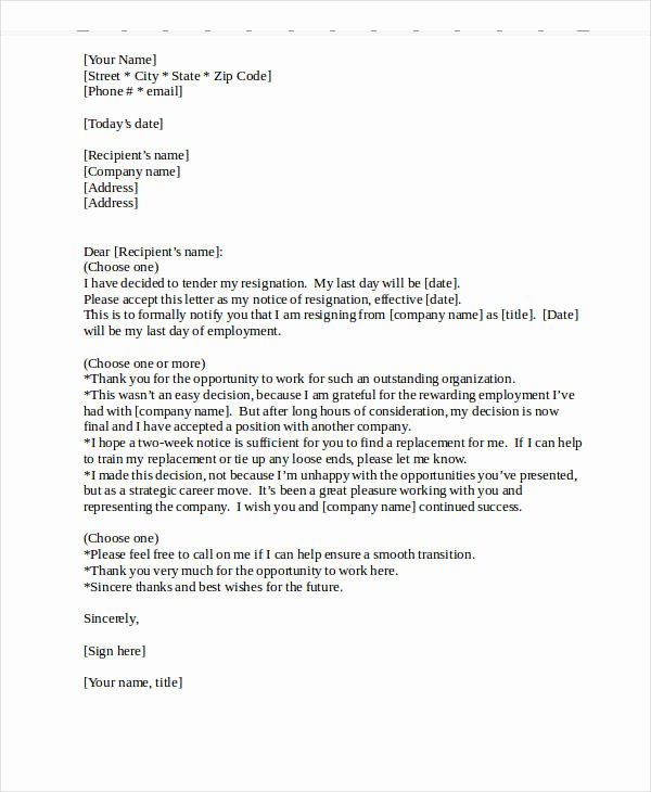 Heartfelt Resignation Letter Template 7 Free Word Pdf