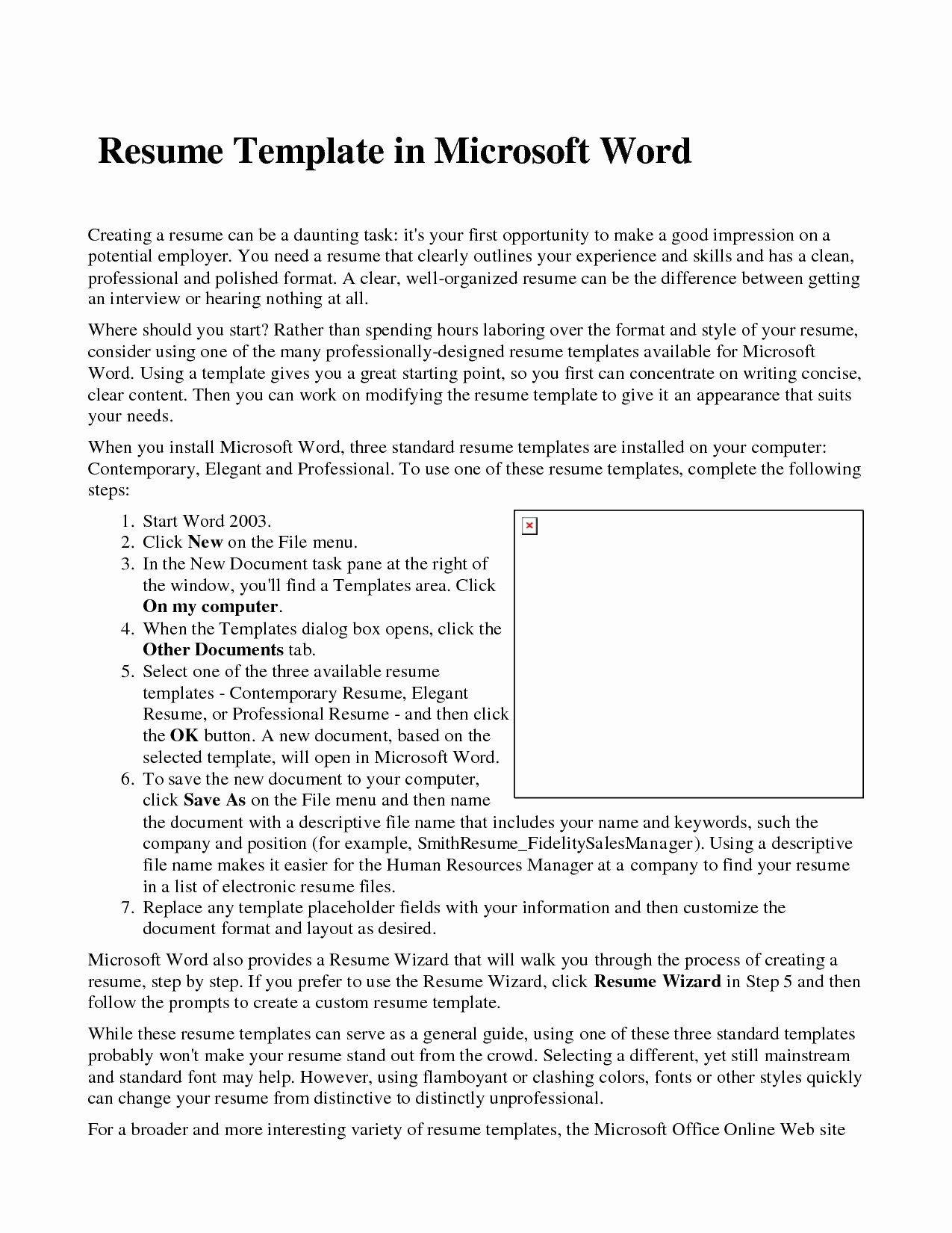 Help Make Resume Microsoft Word