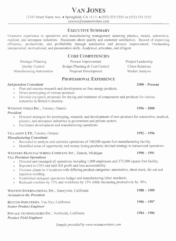Help Writing Resume Summary