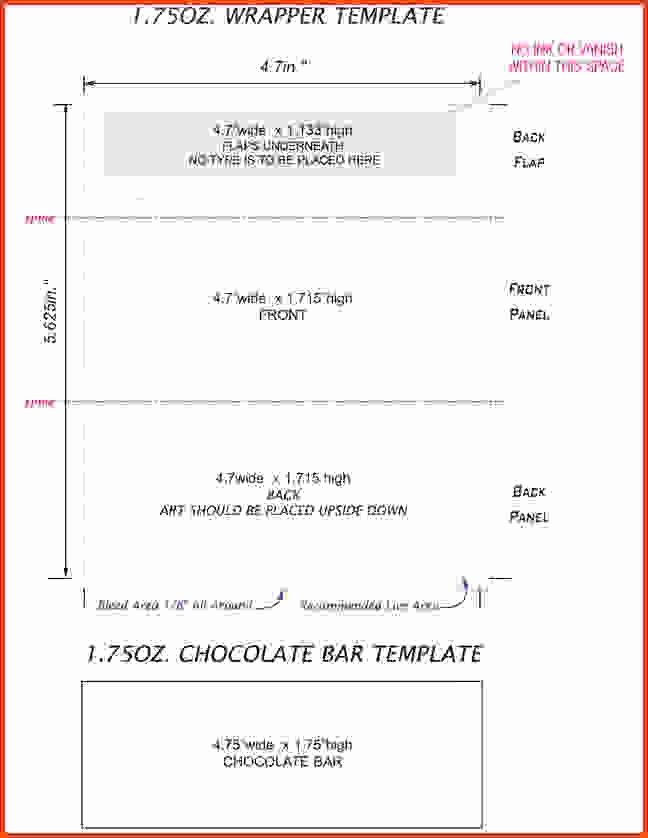 hershey bar wrapper template free