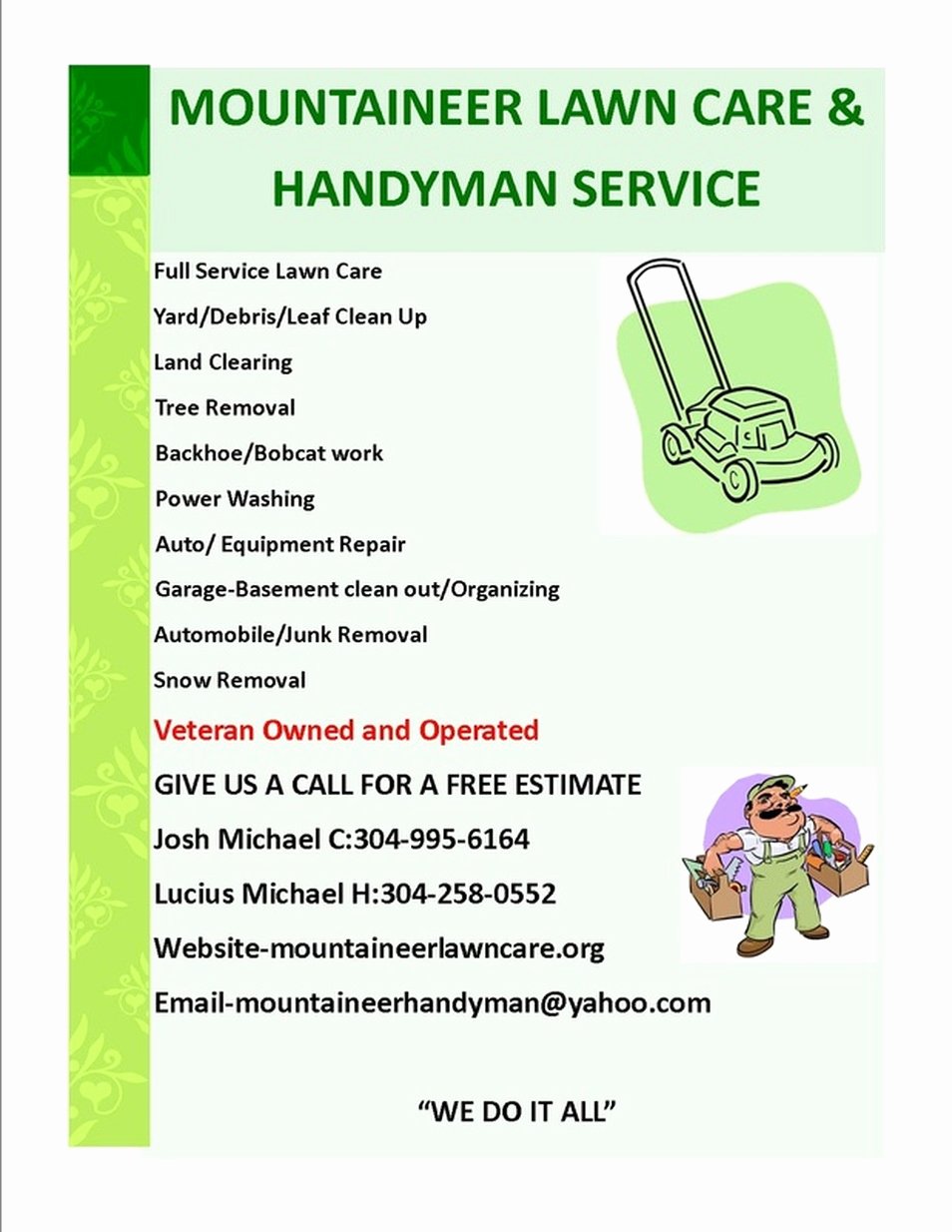 High Quality Lawn Care Flyer 2 Lawn Care Service Flyer