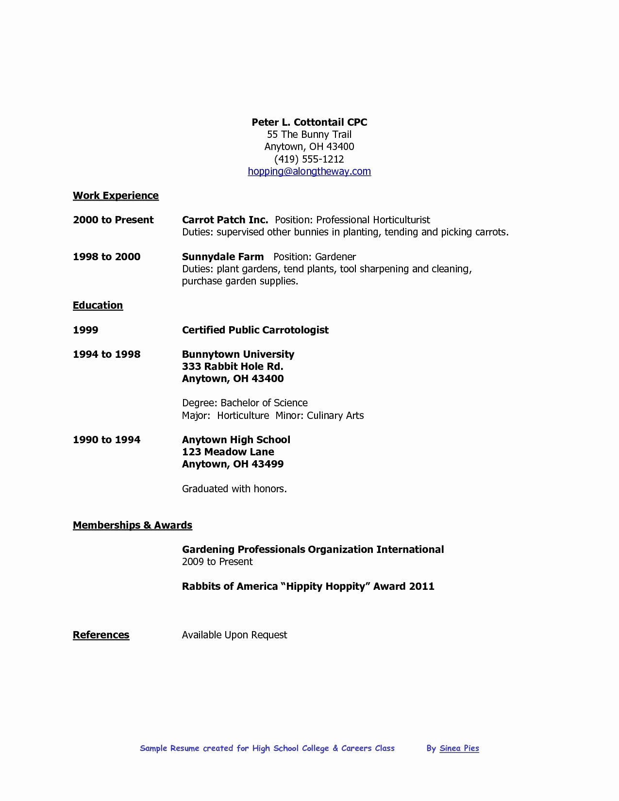 high school resume maker online