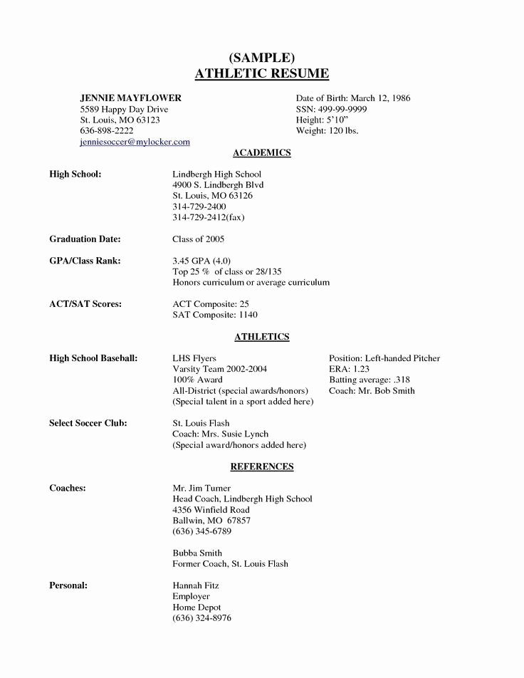 High School Senior Resume Examples Best Resume Collection