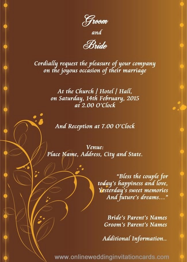 Hindu Wedding Invitation Templates