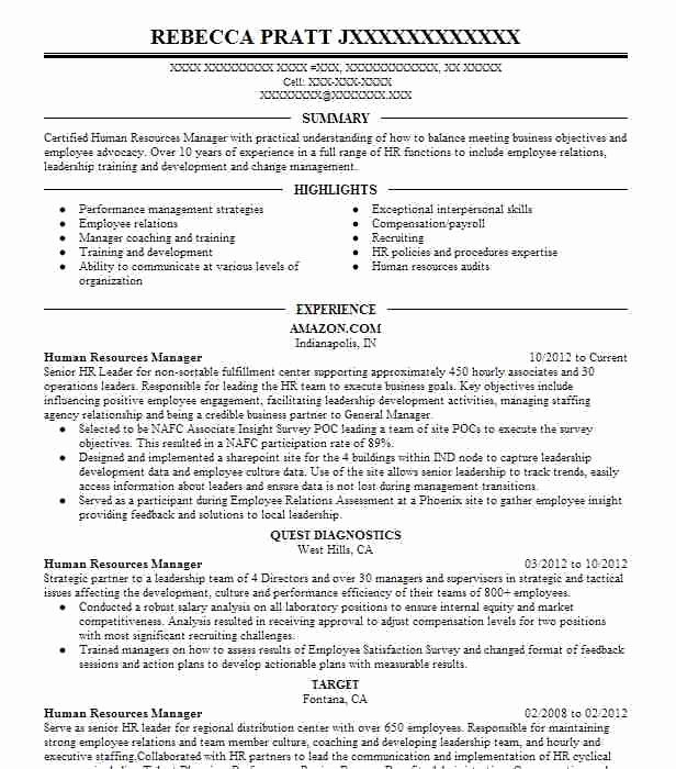 hiring manager resume 1046