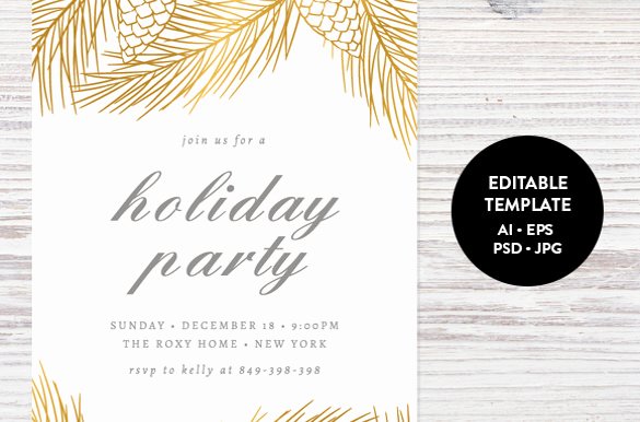 Holiday Invitation Template – 17 Psd Vector Eps Ai Pdf