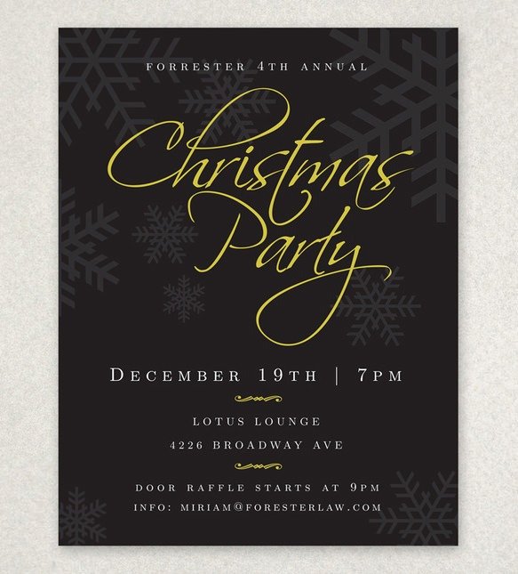 holiday party flyer