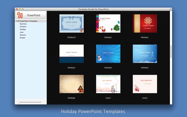 Holiday Powerpoint Templates for Mac Templates Bundle for