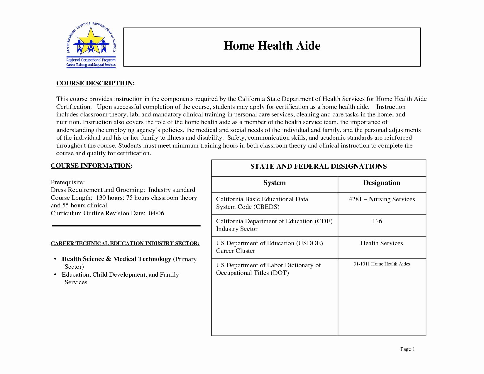 Home Care Aide Resume Sample Elegant Cover Letter Hha