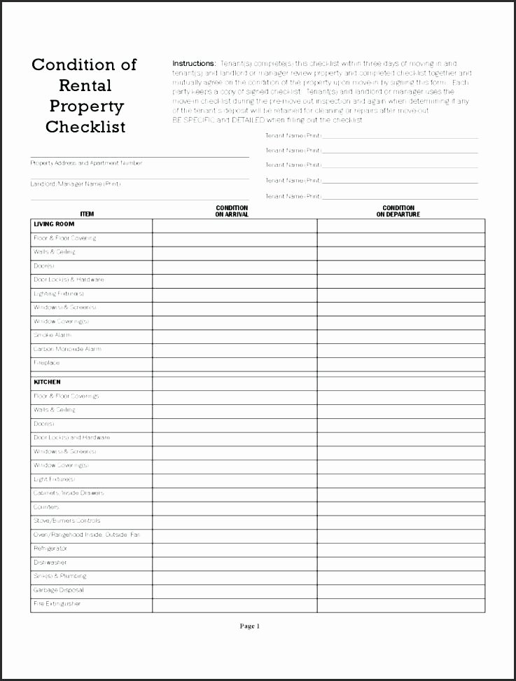 Home Inspection Checklist Template