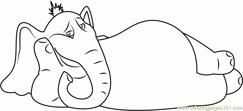 Horton the Elephant Coloring Page Coloring Pages