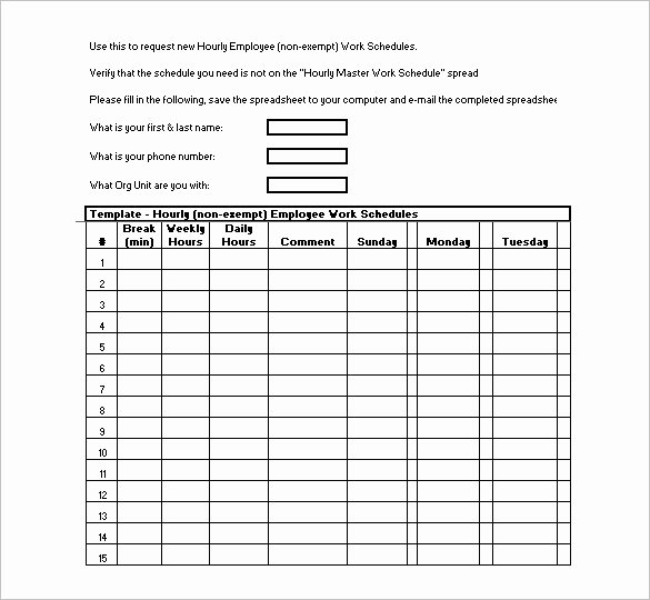 Hourly Schedule Template 35 Free Word Excel Pdf