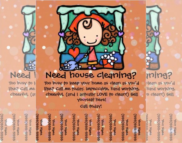 House Cleaning Flyer Template 17 Psd format Download