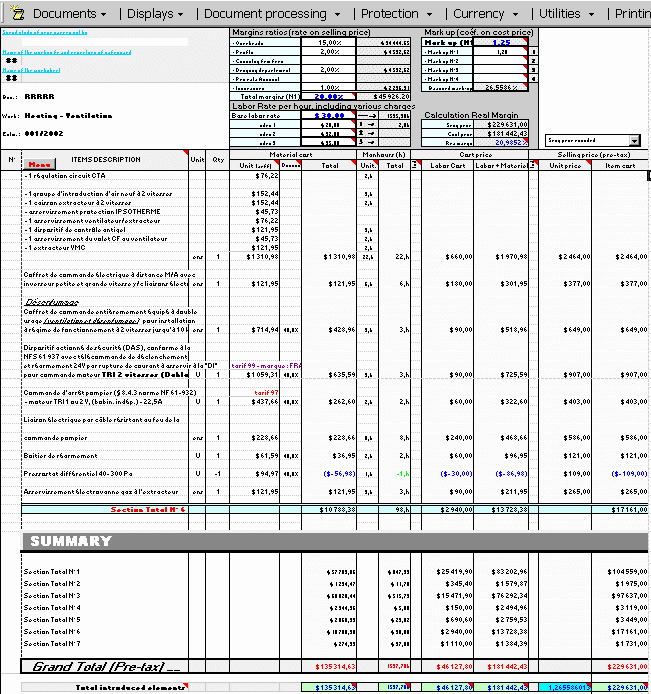 House Construction Cost Estimate Excel Template Uda