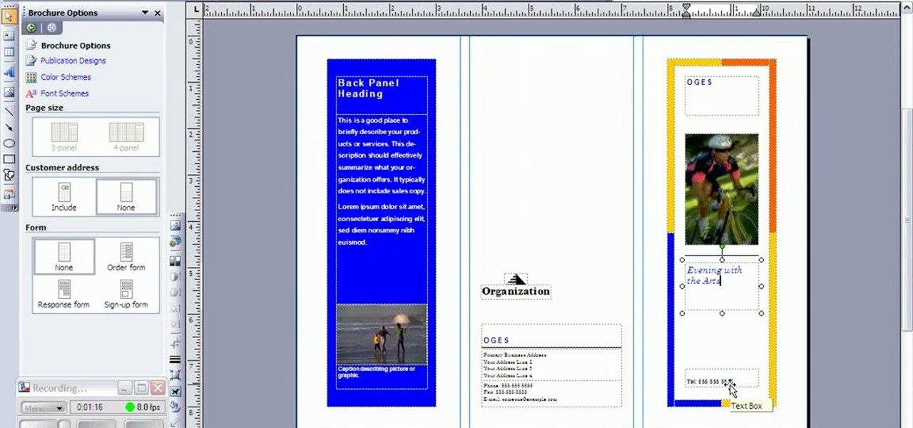 How to Create A Brochure In Microsoft Publisher