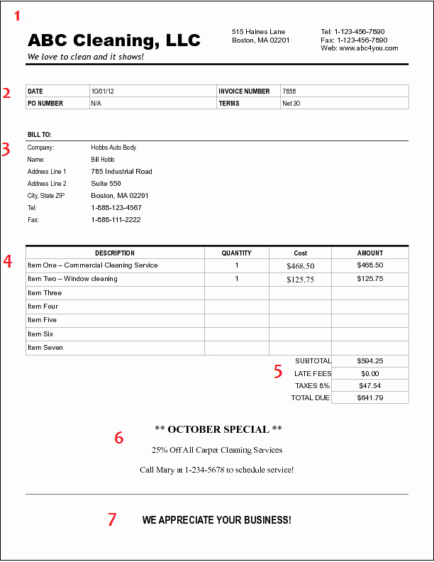 How to Create A Cleaning Invoice for Your Business