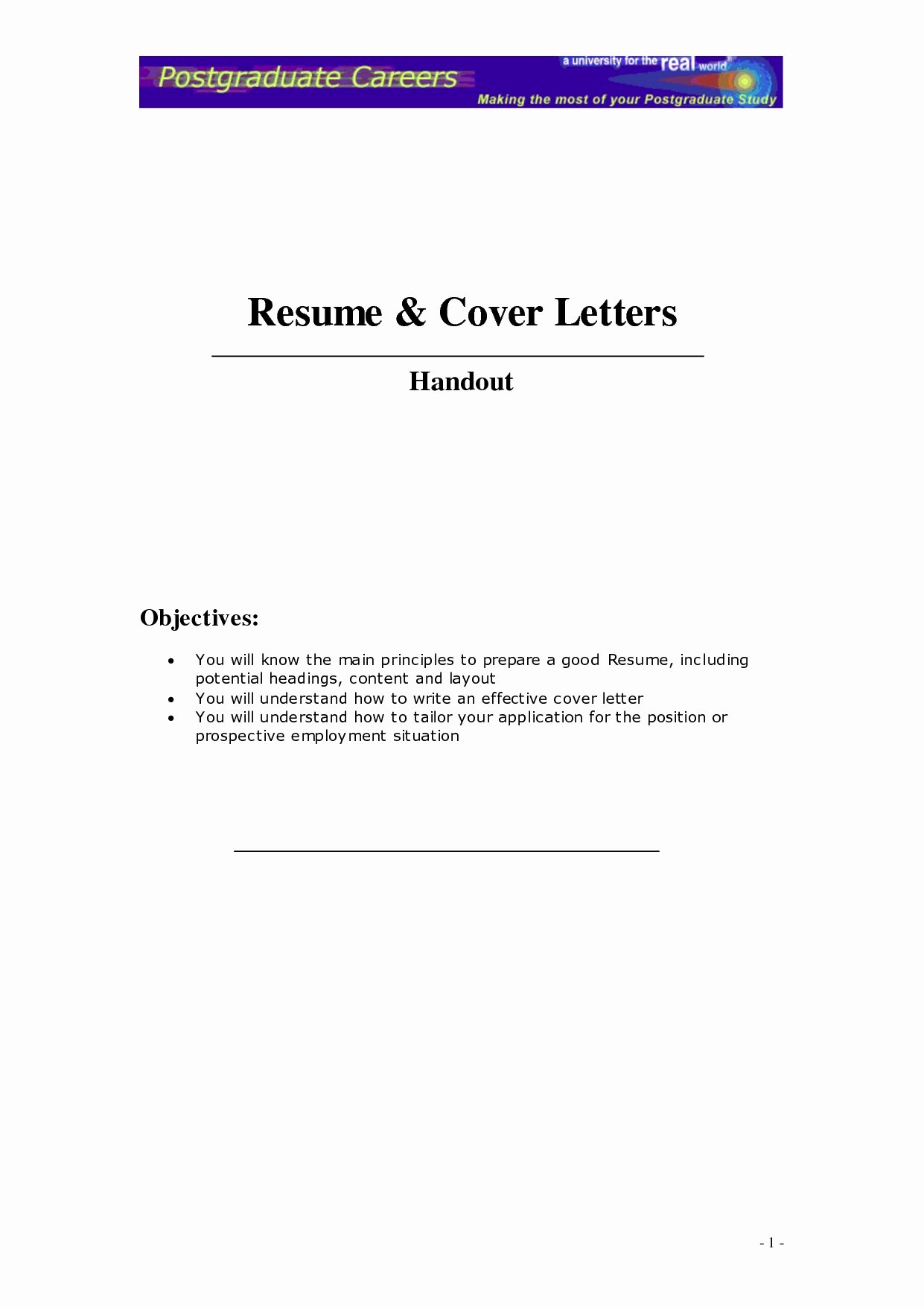 How to Create A Cover Letter for A Resume