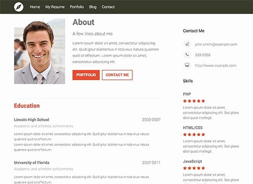 How to Create A Professional Line Resume In Wordpress