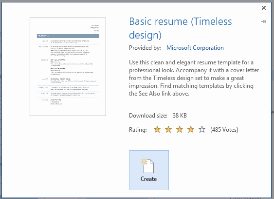 How to Create A Professional Resume Using Word 2013