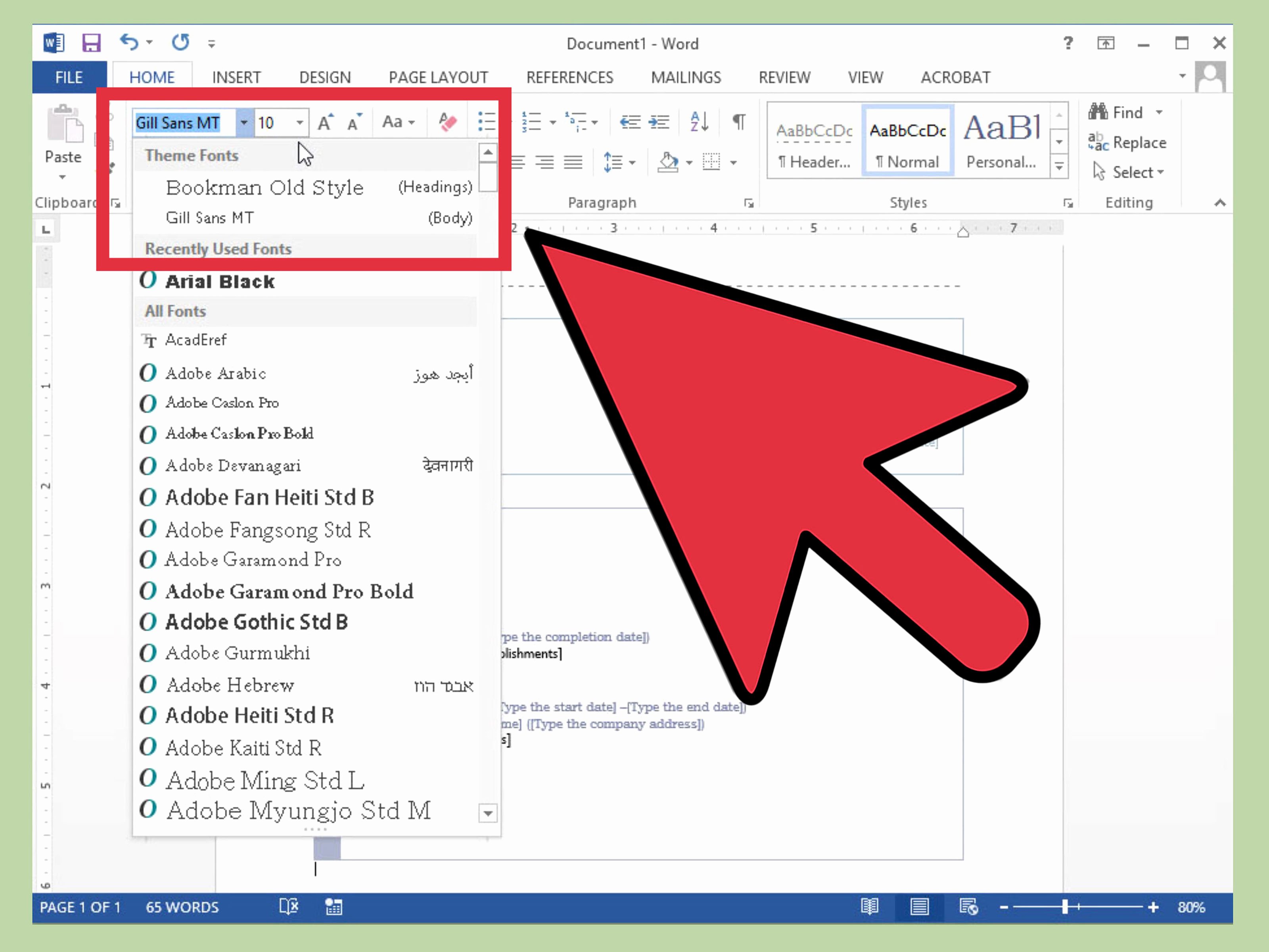 Create a Resume in Microsoft Word