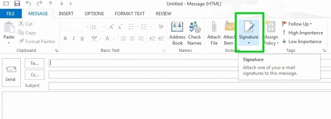 How to Create An Email Signature In Microsoft Outlook 2013