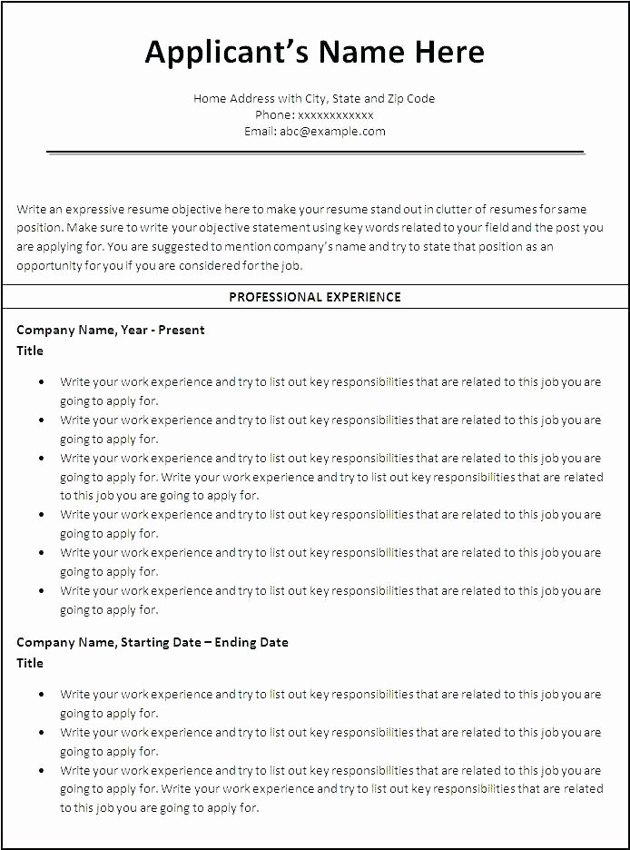 How to format Resume In Microsoft Word 2007