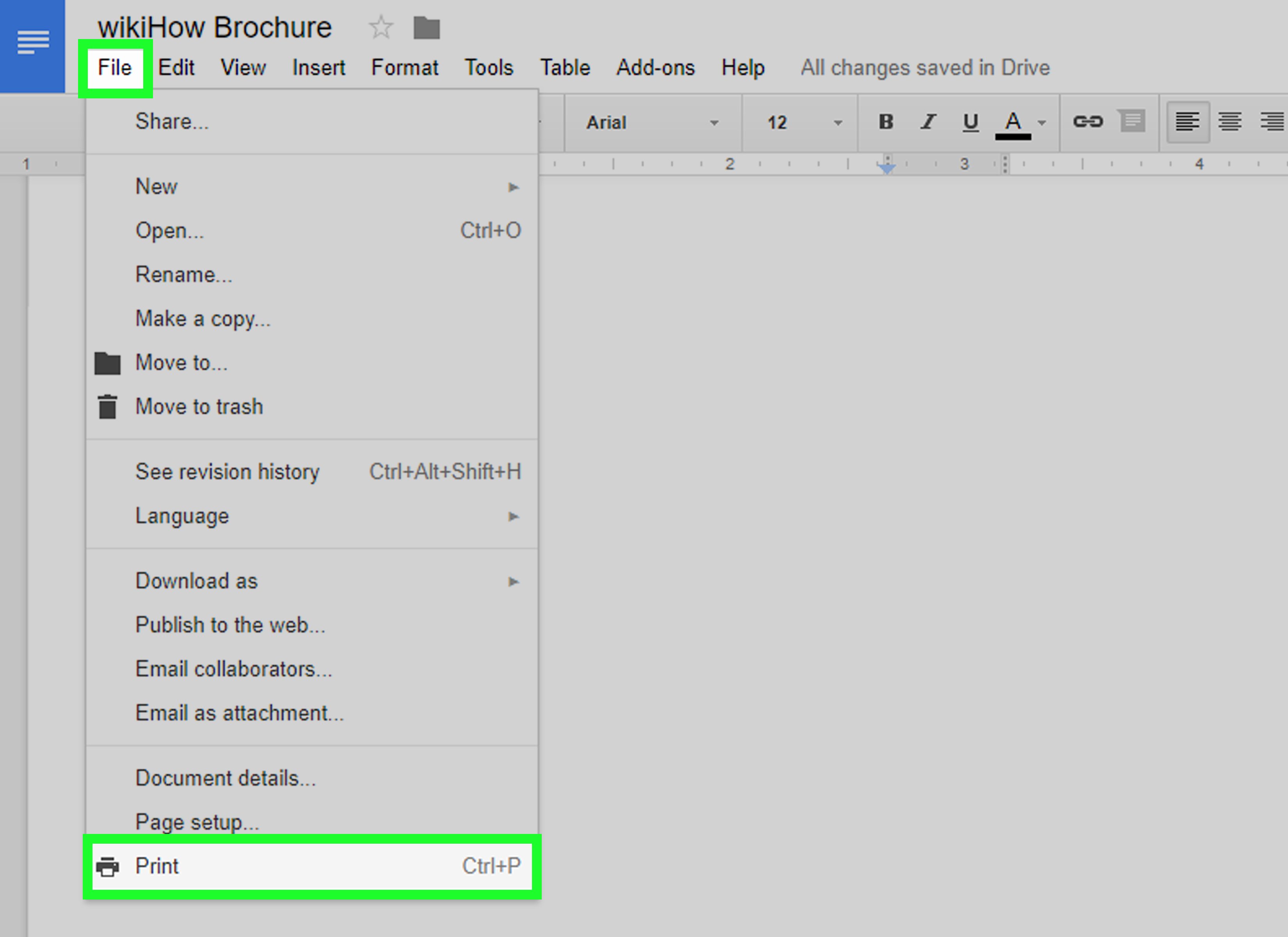 How to Make A Brochure Using Google Docs with
