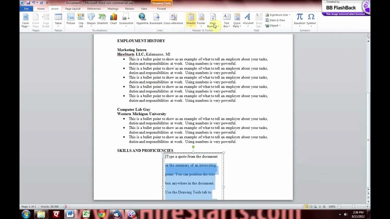 How to Make A Resume In Microsoft Word