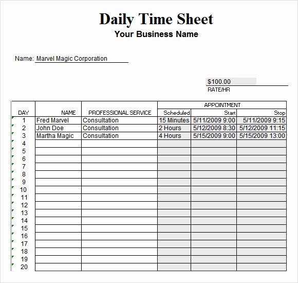 How to Make An Hourly Time Sheet In Excel 40 Free