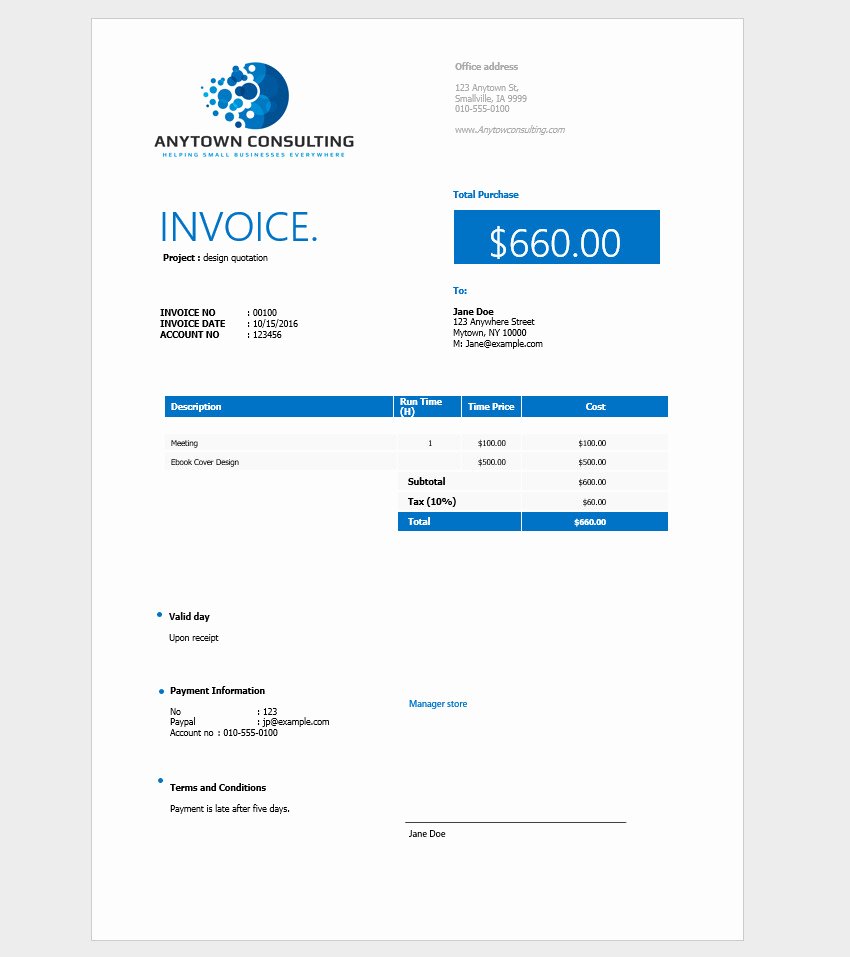 How to Make An Invoice In Word From A Professional Template