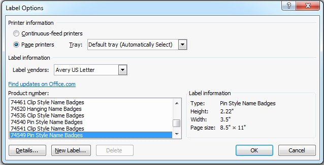 How to Print Name Tag Using Microsoft Word “mail Merge