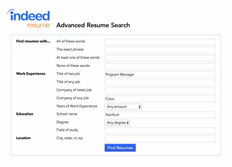 How to Use Indeed’s Advanced Resume Search to Find Great