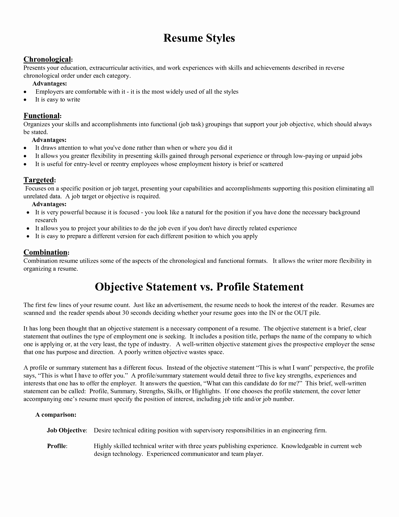 How to Write A Career Objective A Resume