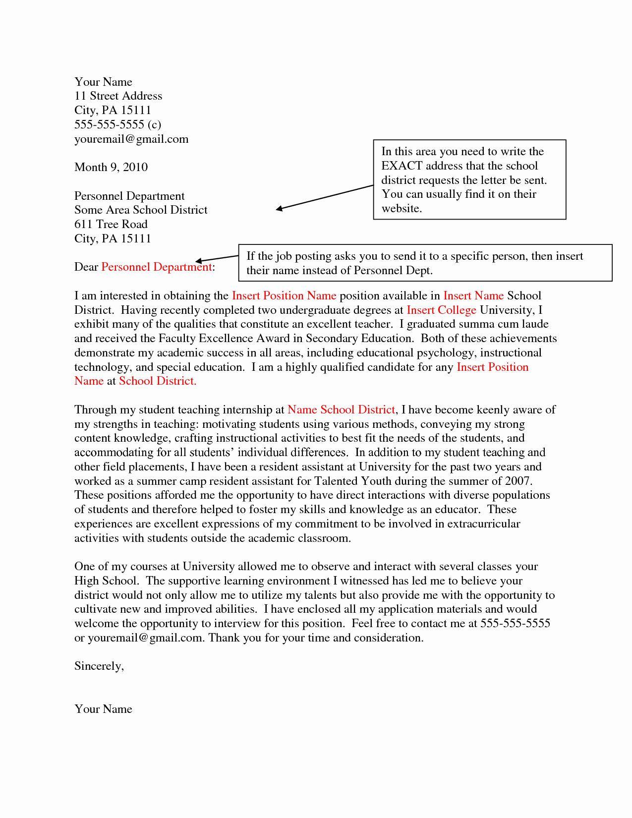 How to Write A Cover Letter Of Interest Example for A Job