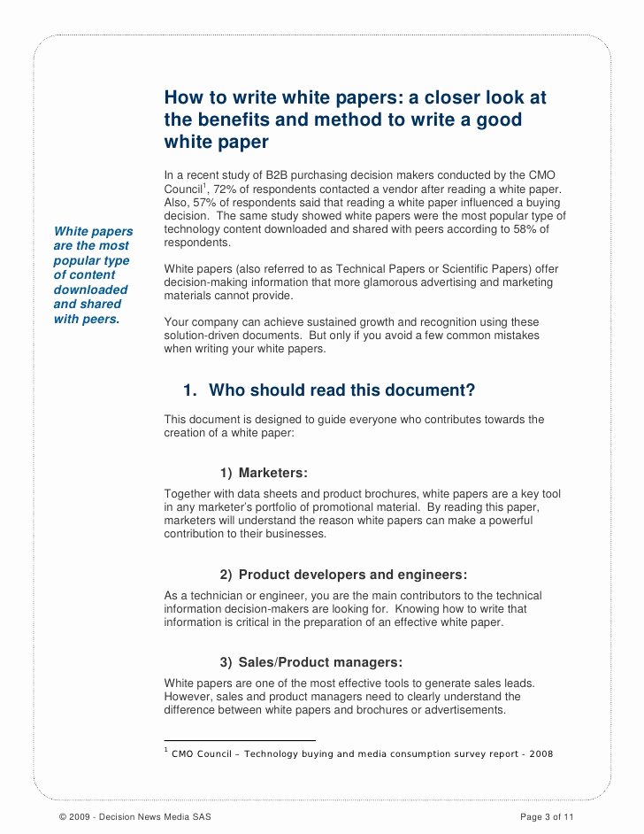How to Write A Good White Paper